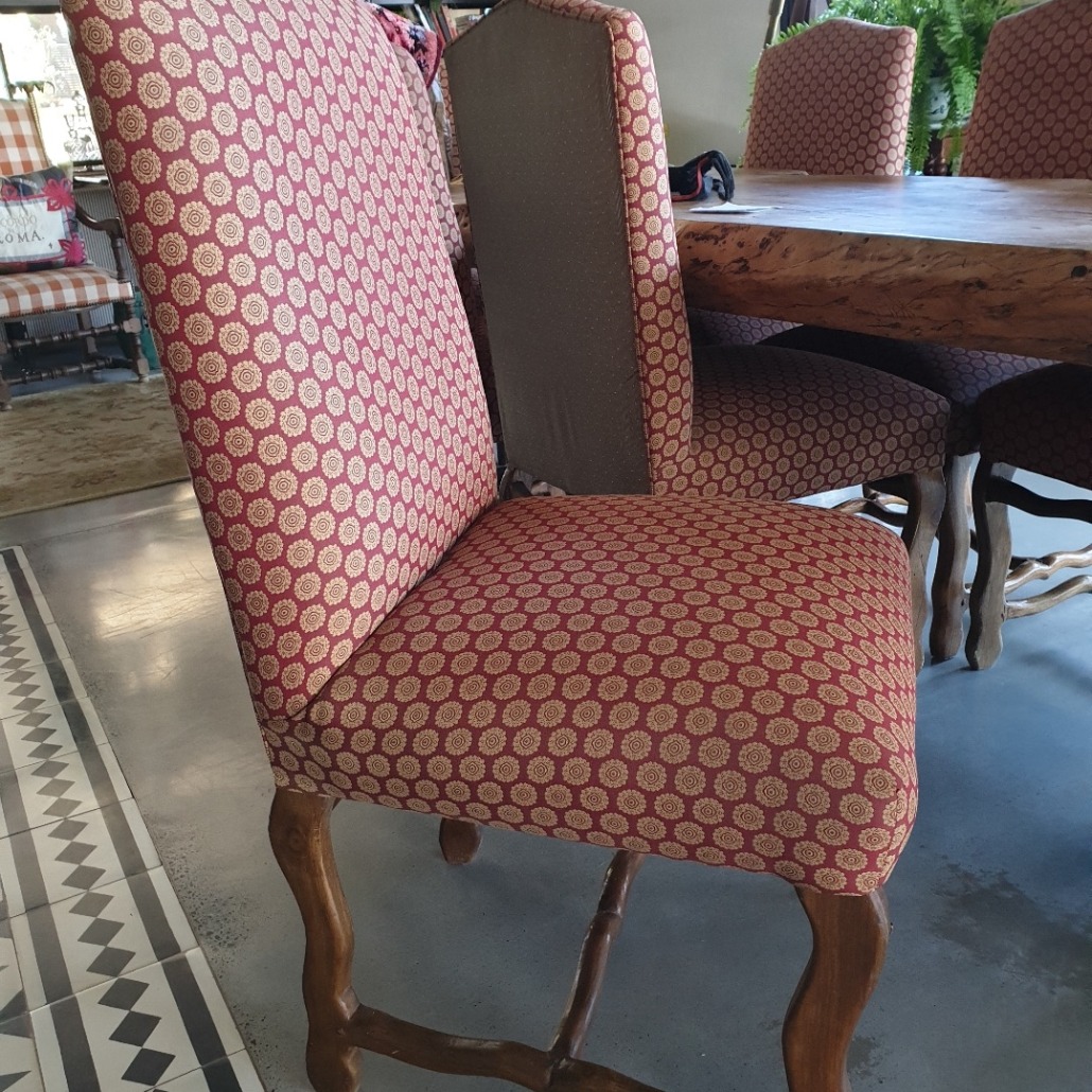 Before chairs reupholstered