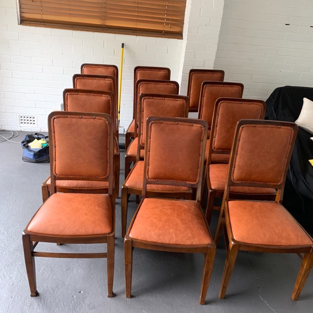 Restore leather dining chairs