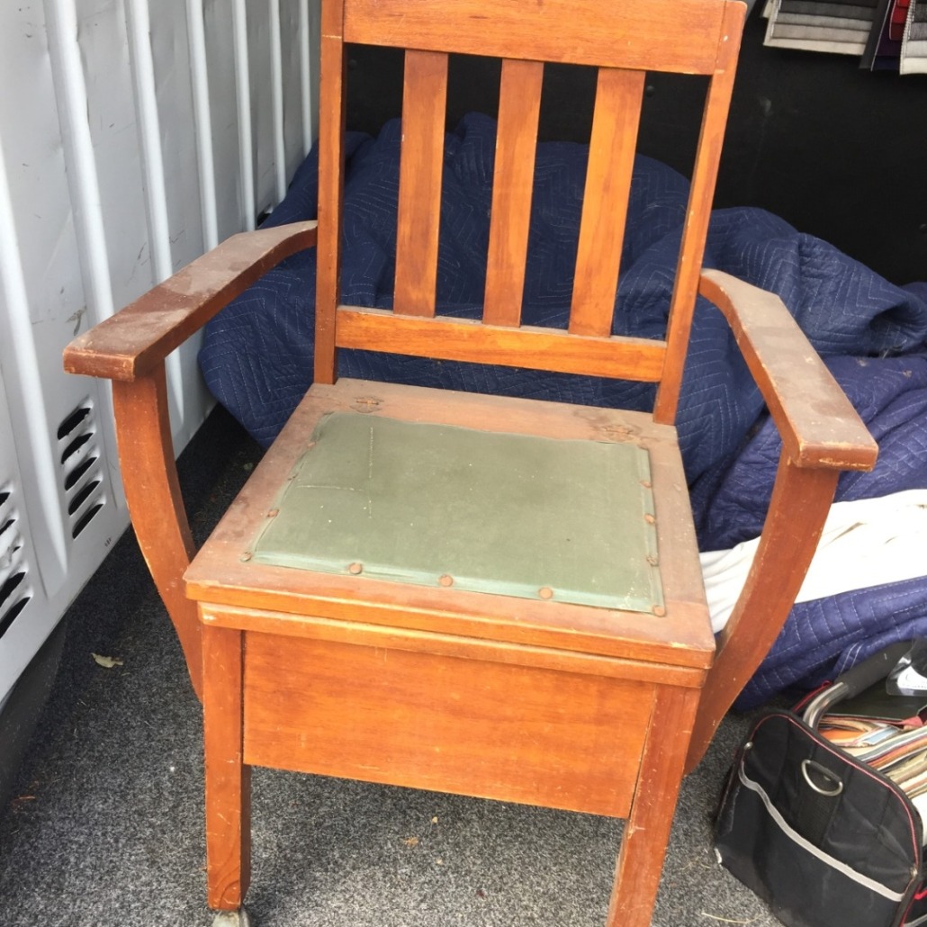 Before - Sand back and french polish chair